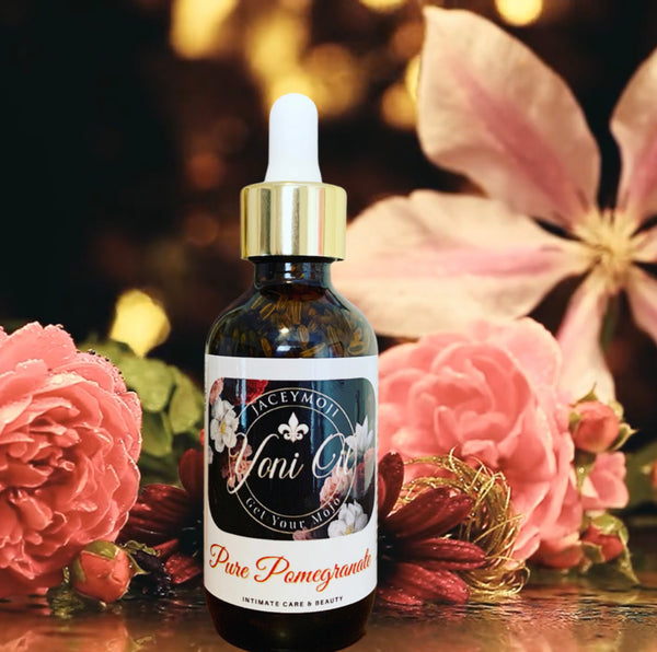 Pomegranate Yoni Oil for vaginal rejuvenation, cell restoration, and combating symptoms of menopause